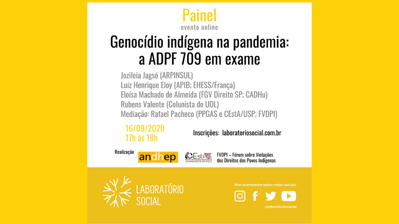 Genocídio indígena na pandemia: a ADPF 709 em exame